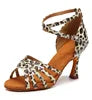 Women's Professional Latin Ballroom Salsa Dance Shoes with 5/7cm Heel Factory Wholesale Soft Ballet Style for Girls