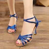 Women's Professional Latin Ballroom Salsa Dance Shoes with 5/7cm Heel Factory Wholesale Soft Ballet Style for Girls