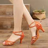 Women's Professional Latin Ballroom Salsa Dance Shoes with 5/7cm Heel Factory Wholesale Soft Ballet Style for Girls