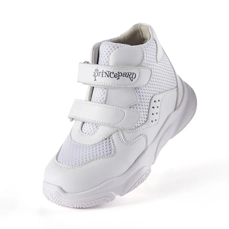 Orthopedic Shoes for Kids Princepard Child Autumn Sports Sneaker Navy White Arch Support and Corrective Insoles