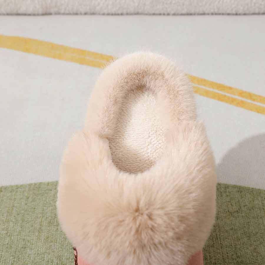 2024 new slippers fleece-lined thickened home warm thick-soled cotton shoes women's non-slip indoor winter plush cotton slippers