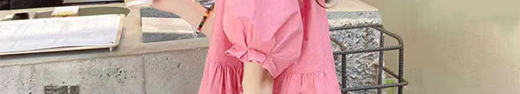 Picture processed summer solid color maternity short sleeve suit shorts suit