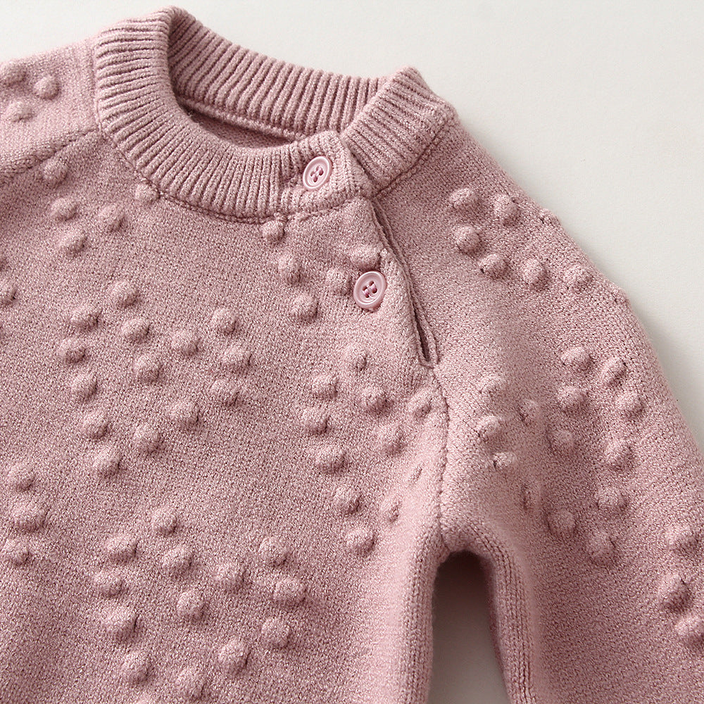 KnitNest™ – Knitted Baby Sweater & Pants Set