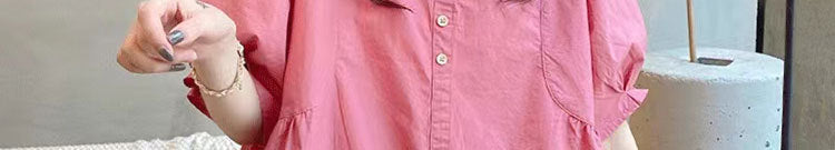 Picture processed summer solid color maternity short sleeve suit shorts suit