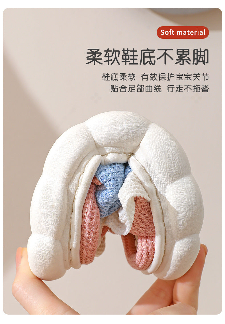 Cute lace rabbit parent-child male and female baby adult indoor and outdoor home wooden floor thickened linen Four Seasons slippers