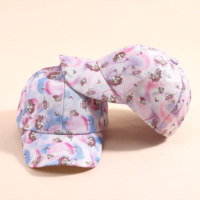 Cross-border Unicorn Children's Baseball Cap Baby Hat Spring and Autumn Festival Cross-border Foreign Trade Duck Tongue Hat