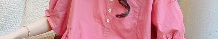 Picture processed summer solid color maternity short sleeve suit shorts suit