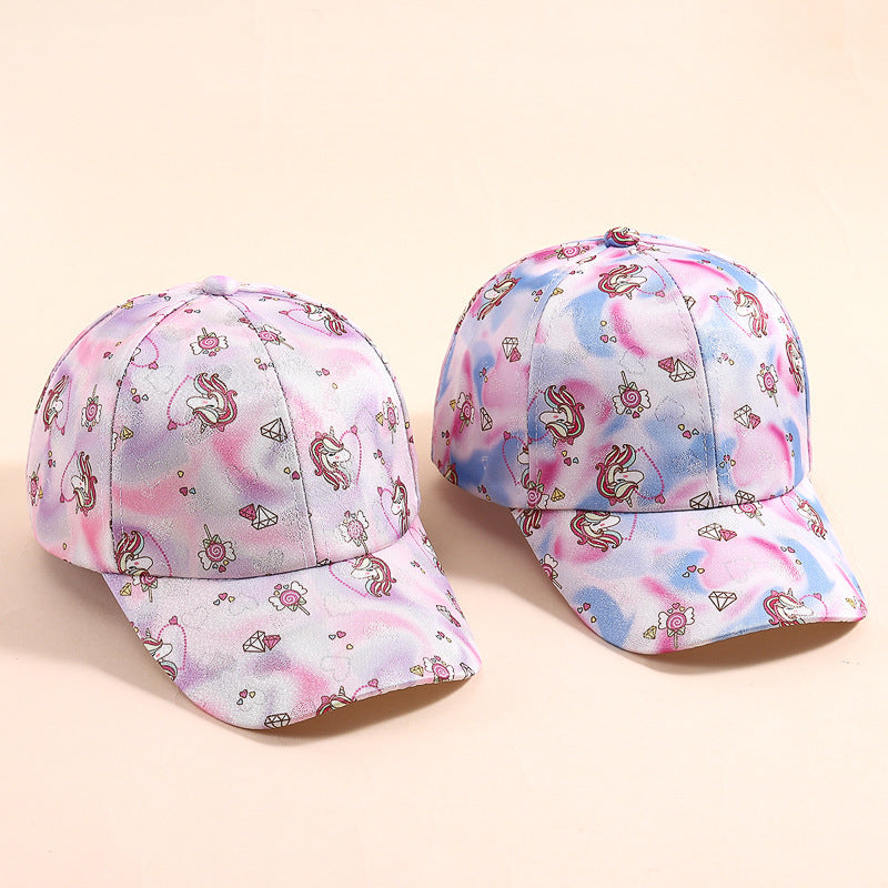 Cross-border Unicorn Children's Baseball Cap Baby Hat Spring and Autumn Festival Cross-border Foreign Trade Duck Tongue Hat