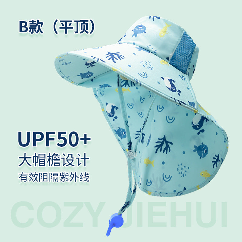 Boys Anti-UV Wide Brim Sun Hat – BloomNest