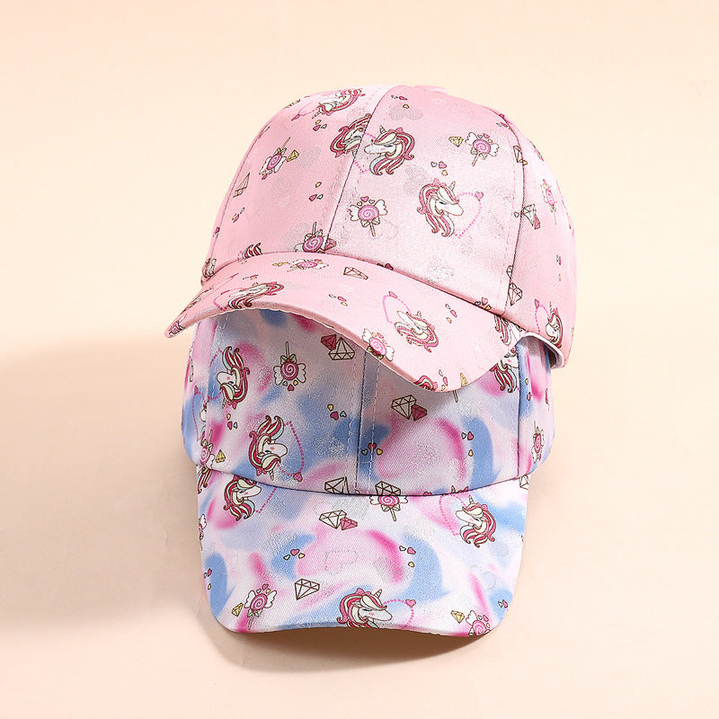 Cross-border Unicorn Children's Baseball Cap Baby Hat Spring and Autumn Festival Cross-border Foreign Trade Duck Tongue Hat