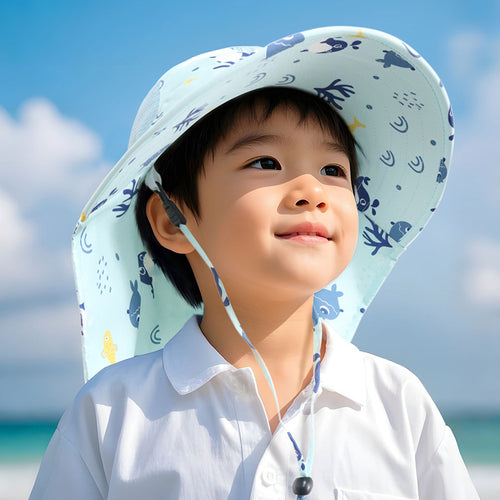 Boys Anti-UV Wide Brim Sun Hat – BloomNest