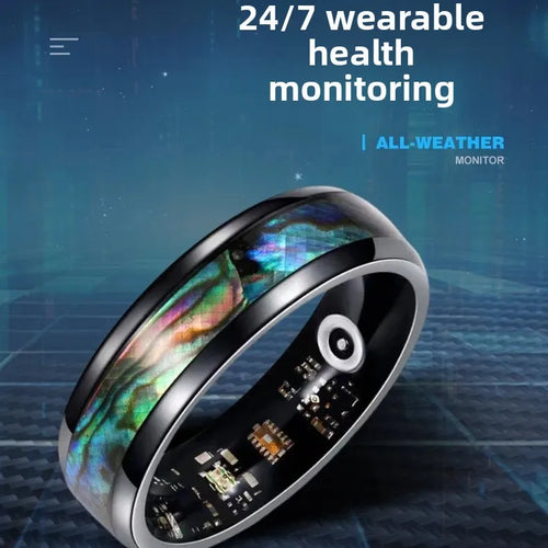 Abalone Shell Smart Ring Health Tracker – BloomNest
