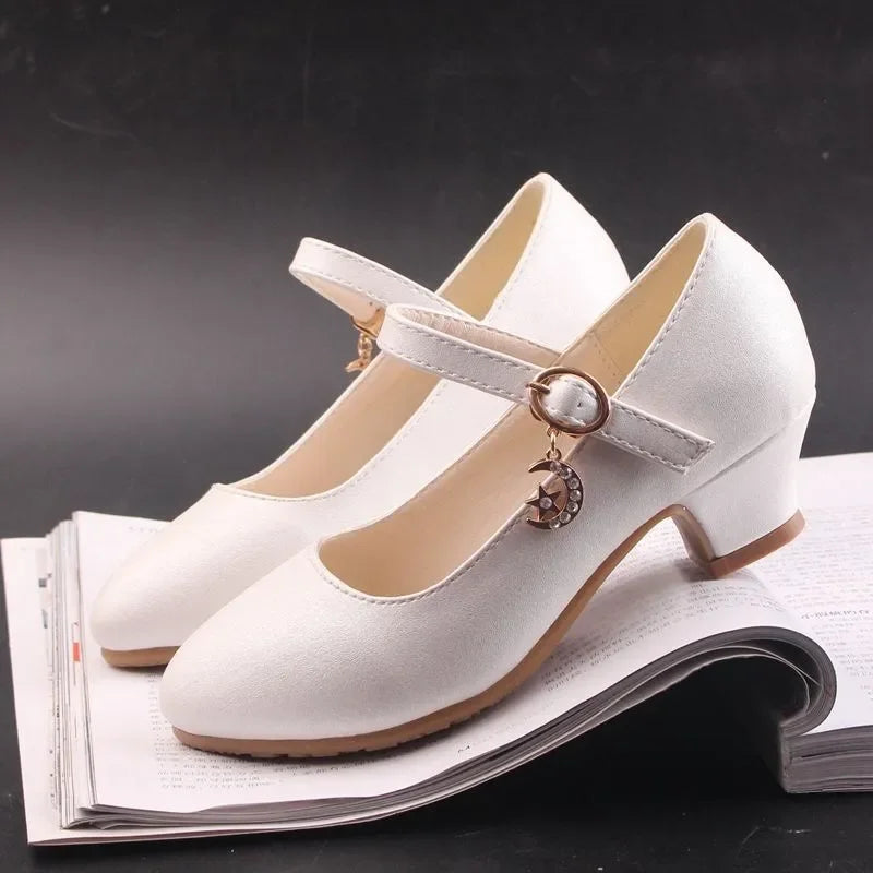Girls High Heel Princess Dance Shoes – BloomNest
