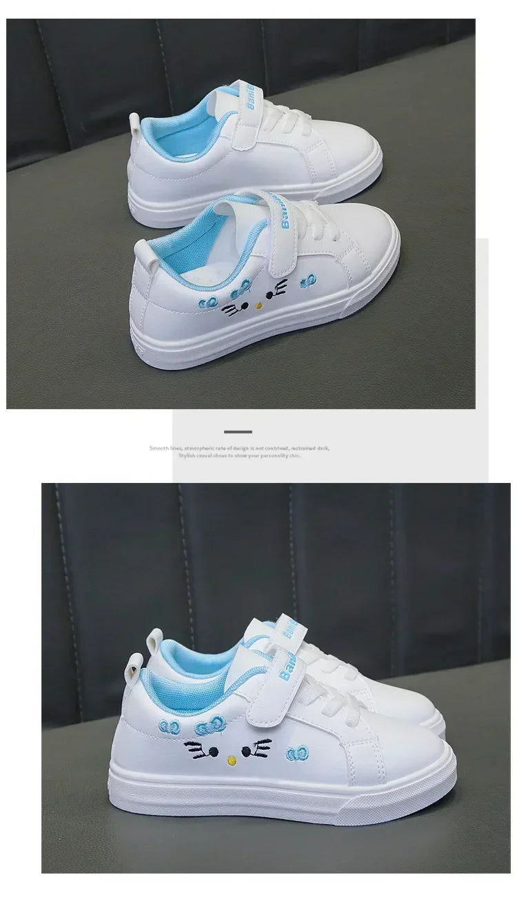 Girly Heart White Board Shoes Anime Spring Autumn Children Sports Ins Sneakers Gifts for Girls Boys ﻿
