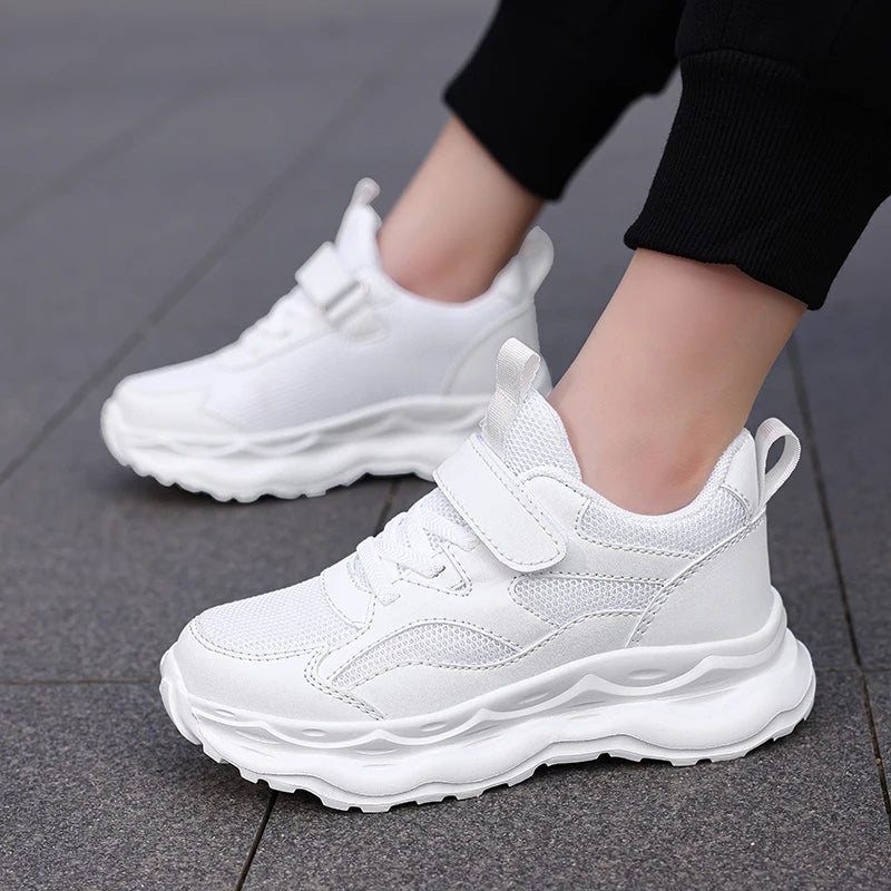 New Autumn Boy Sneaker White Children Casual Shoes Size 28-39 Comfortable Fashion Kids Tennis Boys Sports Shoes