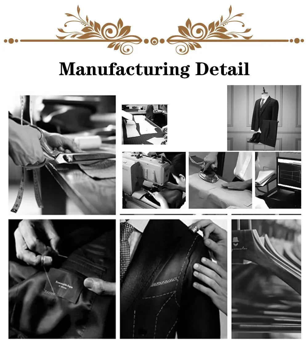Men's Suit Jacquard Wedding Groom Suits Best Man Dinner Engagement Tuxedo Tailored Clothing