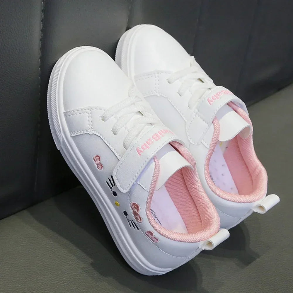 Girly Heart White Board Shoes Anime Spring Autumn Children Sports Ins Sneakers Gifts for Girls Boys ﻿
