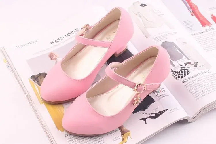 Girls High Heel Princess Dance Shoes – BloomNest