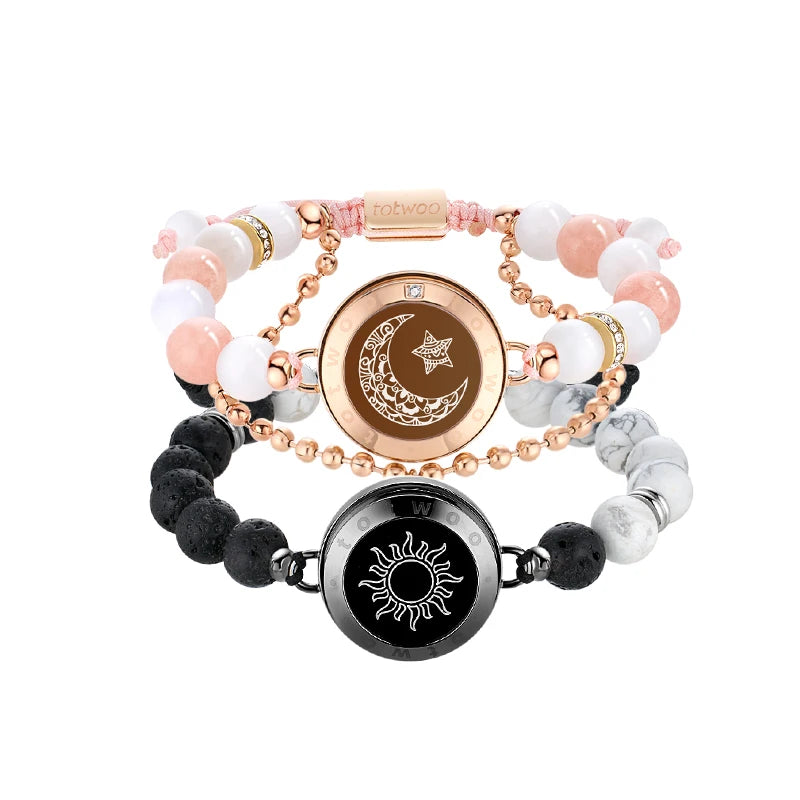 Totwoo Smart Couple Bracelets – Long Distance Touch Bluetooth Jewellery