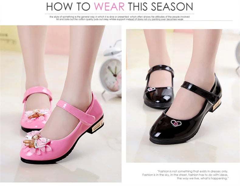 Girls Shoes 2021 Newly Arrived Infant Kids Baby Girls Crystal Bling Bowknot Single Princess Shoes Sandals Girls Sandals Shoe Red