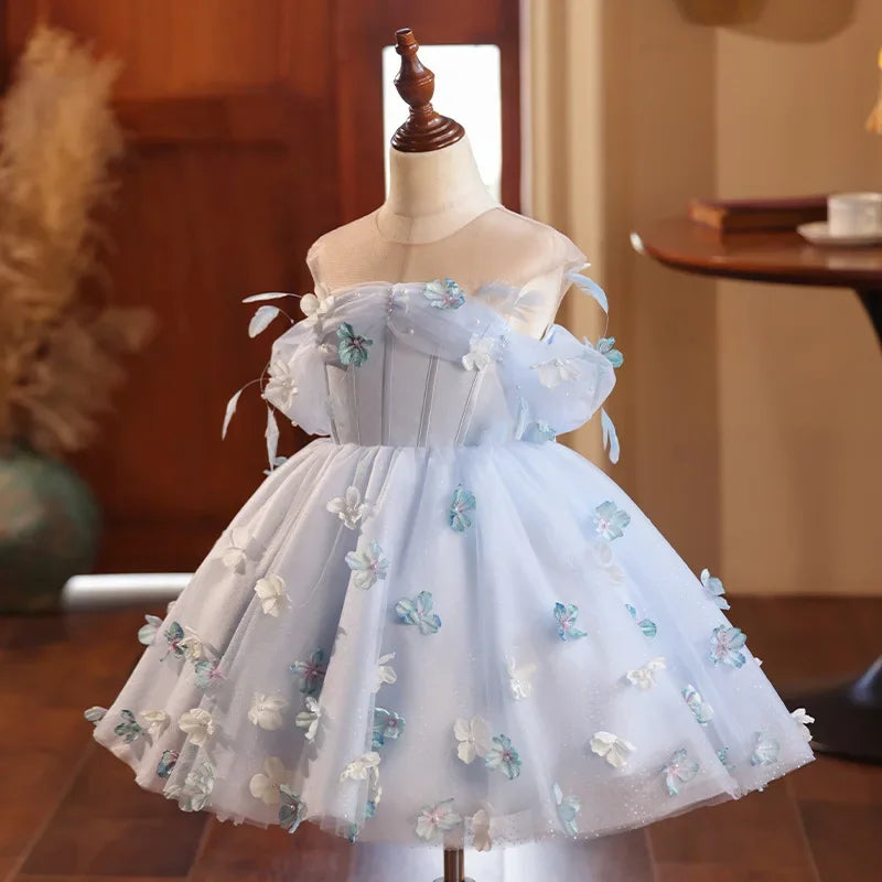 Children Clothes Girl Children's Party Dress Bridesmaid Dress for Girls Dresses 2 to 8 Years Elegant  Baby Kid Prom Luxury