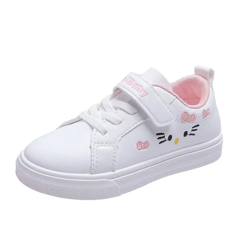 Girly Heart White Board Shoes Anime Spring Autumn Children Sports Ins Sneakers Gifts for Girls Boys ﻿