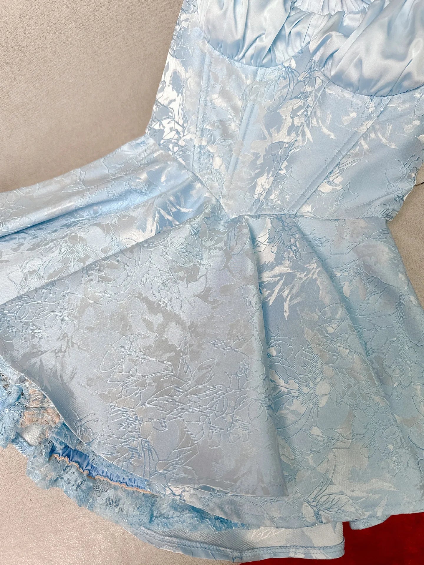 Sleeveless High Waist Off Shoulder Women's Short Dress Spring Summer Sexy Printed Lace Pullover A- Line Mini Dress for Party