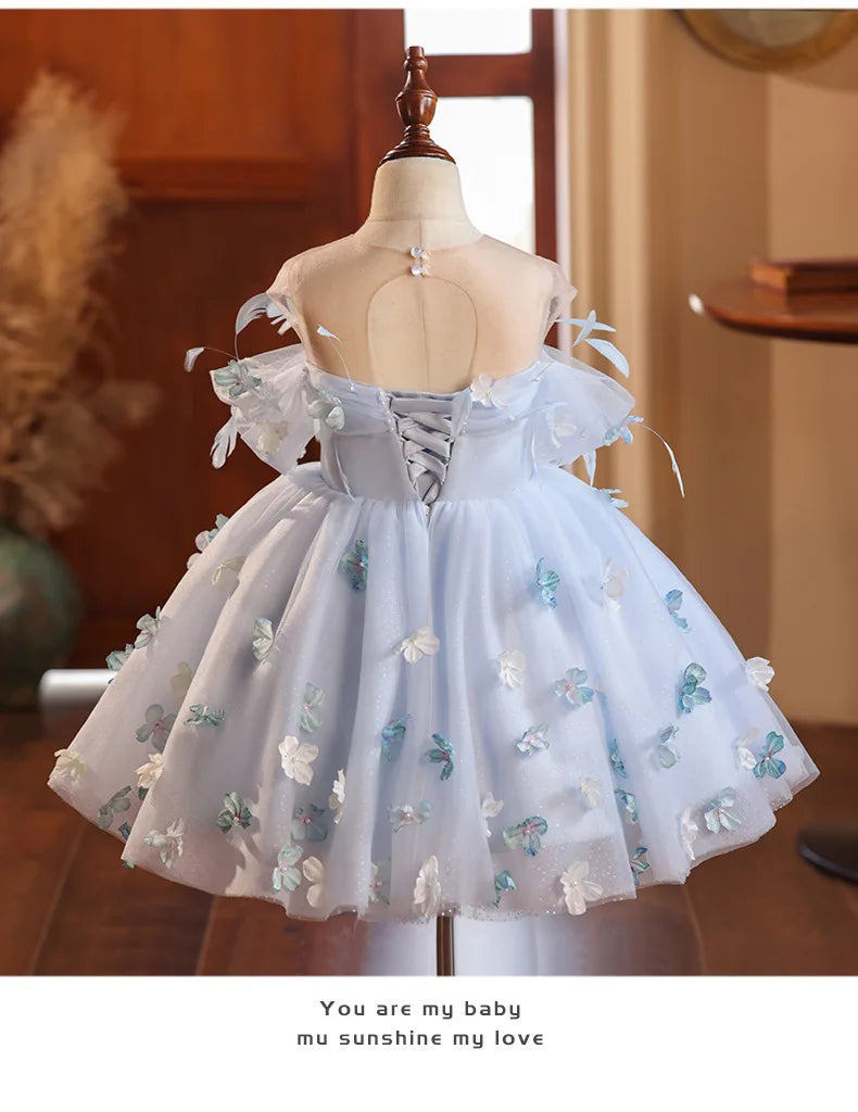 Children Clothes Girl Children's Party Dress Bridesmaid Dress for Girls Dresses 2 to 8 Years Elegant  Baby Kid Prom Luxury