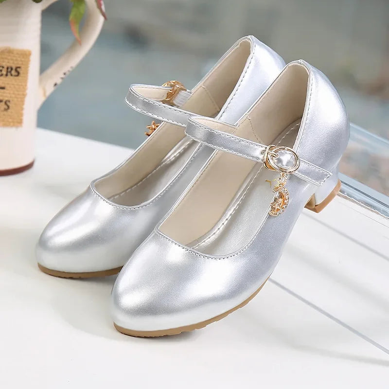 Girls High Heel Princess Dance Shoes – BloomNest