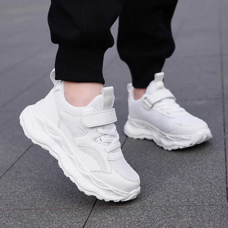 New Autumn Boy Sneaker White Children Casual Shoes Size 28-39 Comfortable Fashion Kids Tennis Boys Sports Shoes