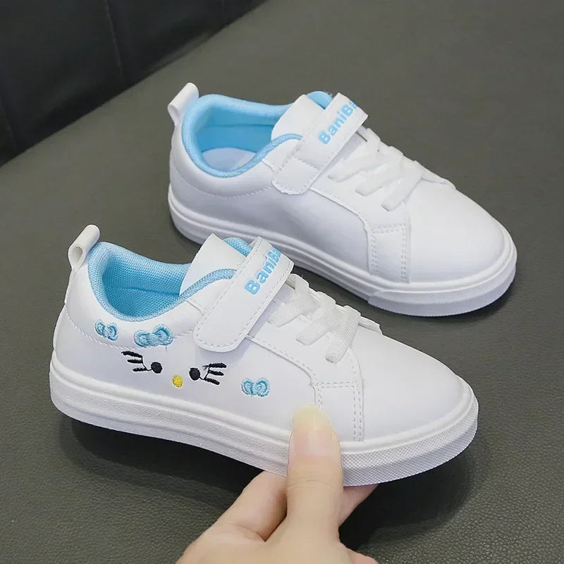 Girly Heart White Board Shoes Anime Spring Autumn Children Sports Ins Sneakers Gifts for Girls Boys ﻿