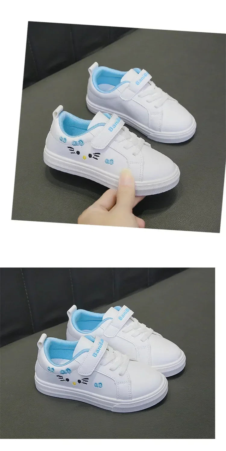 Girly Heart White Board Shoes Anime Spring Autumn Children Sports Ins Sneakers Gifts for Girls Boys ﻿