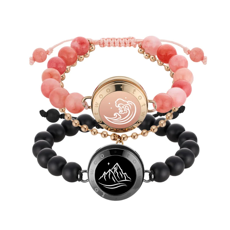 Totwoo Smart Couple Bracelets – Long Distance Touch Bluetooth Jewellery