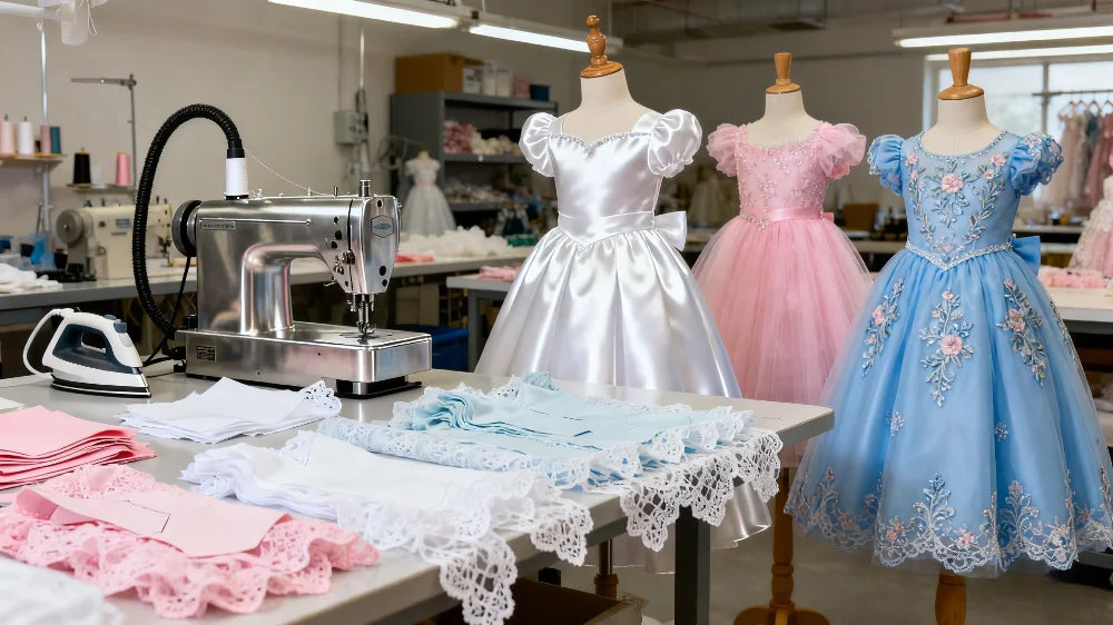 Pink Princess Dress for Girls with 3D Butterfly Decor, Flower Girl Dress for Weddings & Special Events