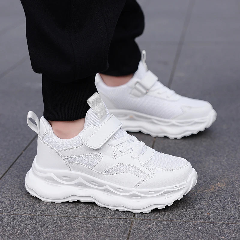 New Autumn Boy Sneaker White Children Casual Shoes Size 28-39 Comfortable Fashion Kids Tennis Boys Sports Shoes