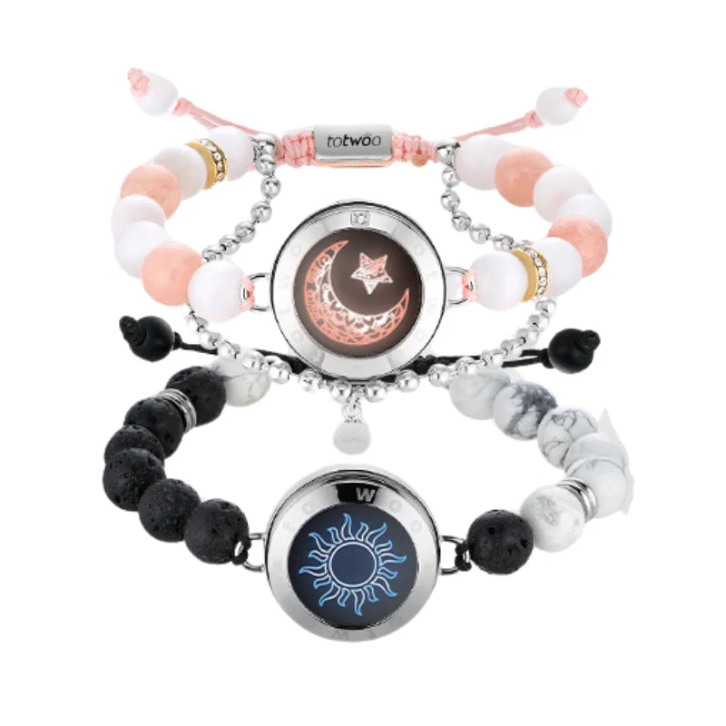 Totwoo Smart Couple Bracelets – Long Distance Touch Bluetooth Jewellery